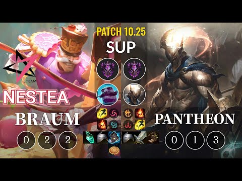 JT Nestea Braum vs Pantheon Sup - KR Patch 10.25