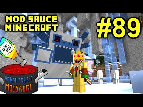 Minecraft Mod Sauce Ep. 89 - Ice Queen & Alpha Yeti !!! ( HermitCraft Modded Minecraft )