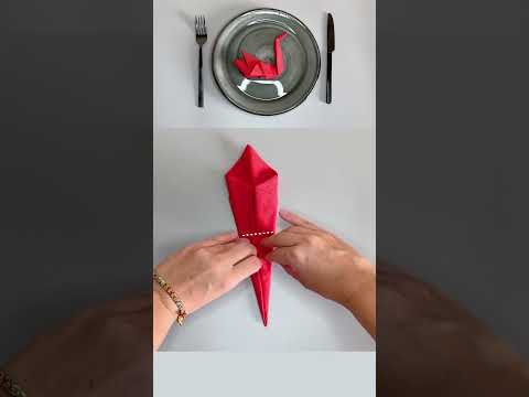 Fold Napkins into a Swan 🦢 | Quick & Elegant Tutorial 🎉