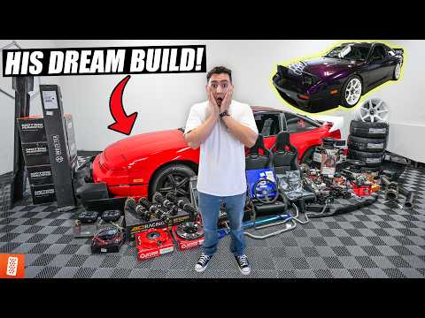 Surprising our SUBSCRIBER with HIS DREAM CAR BUILD! (Full Transformation) 1990 Nissan 240SX