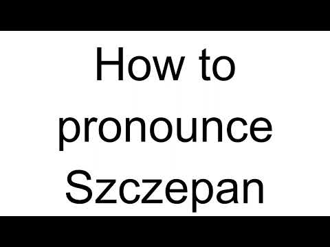 How to Pronounce Szczepan (Polish)