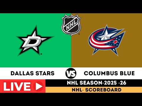 🔴LIVE : Dallas Stars vs Columbus Blue Jackets | NHL 2025 | NHL Hocky Live Scoreboard