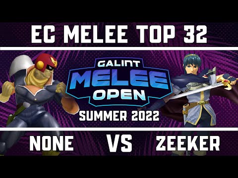 n0ne (Captain Falcon) vs Zeeker (Marth) - East Coast Melee Top 32 - GMO Summer '22