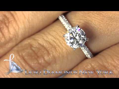 ER-SOLD-058 - 2.03 Carat E-SI2 Certified Natural Round Diamond Engagement Ring 18k White Gold