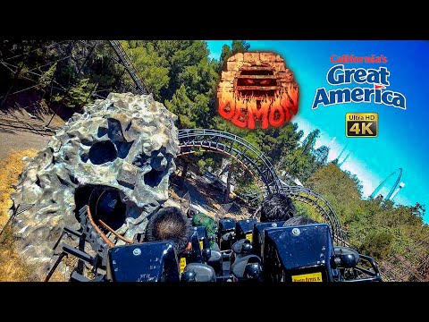 On-ride point of view of Demon