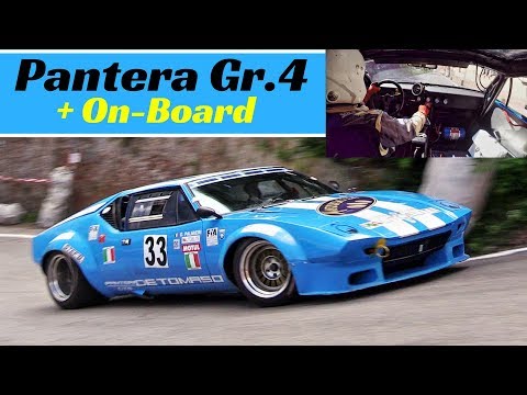De Tomaso Pantera GTS Gr.4 Action + Giuliano Palmieri Onboard - 2018 Bologna San Luca hillclimb race