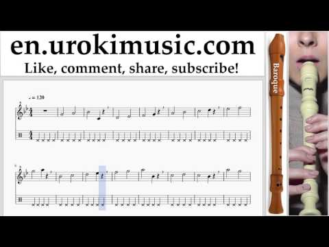 How to Play Recorder (B.) Lukas Graham - 7 Years Tabs Part#1 exercises, scales um-i352