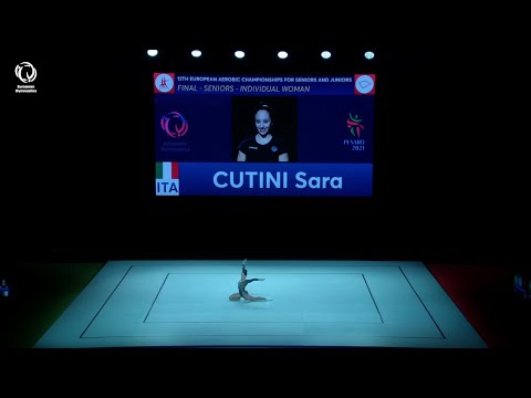 Playback: Sara CUTINI (ITA) - 2021 Aerobics Europeans_ Individual Women