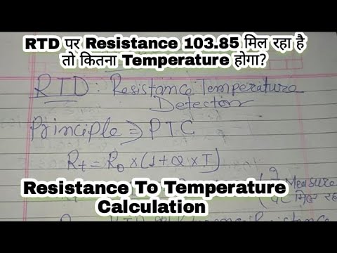 RTD Temperature Calculation Formula Explained