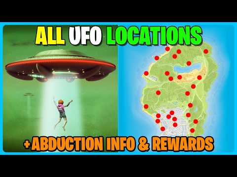 ALL UFO LOCATIONS In GTA 5 Online 2025! +How To Get Abducted By Aliens!