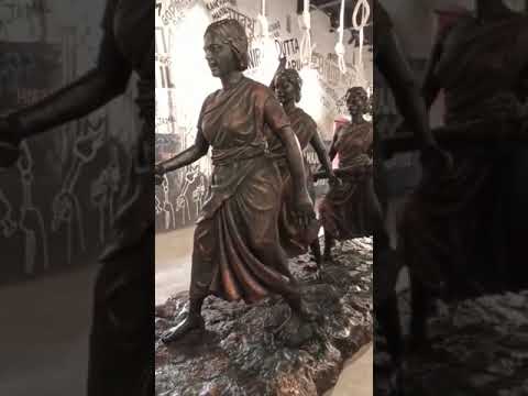 Fiber statue of revolutionary lady pritilata waddedar