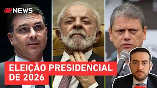 Pesquisa Futura/Apex: Lula fica atrás de Flávio Bolsonaro e Tarcísio; Mehero comenta