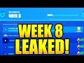 FORTNITE SEASON 9 WEEK 8 CHALLENGES LEAKED! WEEK 8 ALL CHALLENGES EASY GUIDE SEASON 9 CHALLENGES!
