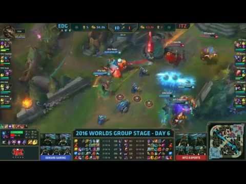 EDG Scout Syndra Quadra Kill 2016 World Championships