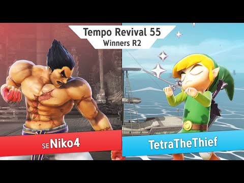 Tempo Revival 55 - SE | Niko4 (Kazuya) Vs. TetraTheThief (Toon Link) - WR2 - Smash Ultimate
