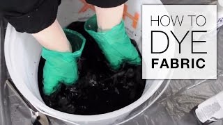How to Dye Fabric (Immersion Dye Technique Tutorial)