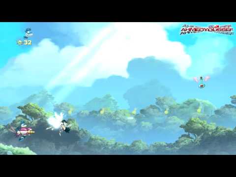 Rayman Origins PC HD Walkthrough part 3: Swinging Caves & Crazy Bouncing,