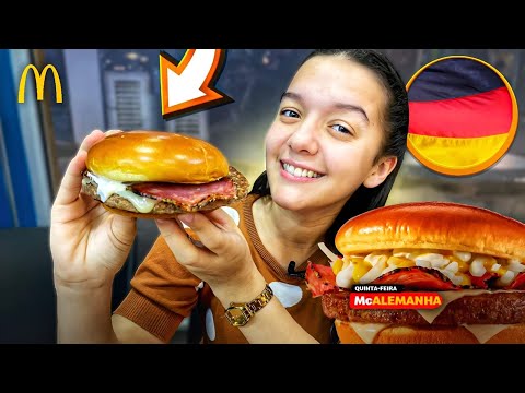 PROVAMOS O McAlemanha | Novos Lanches da Copa do Mundo do McDonald's