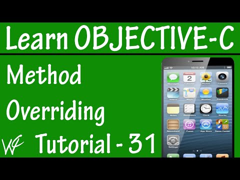 Free Objective C Programming Tutorial for Beginners 31 -  Method Overriding in Objective C