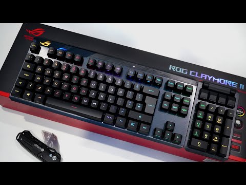 Unboxing Asus ROG Claymore II Modular TKL 80% 100% Gaming Mechanical Keyboard