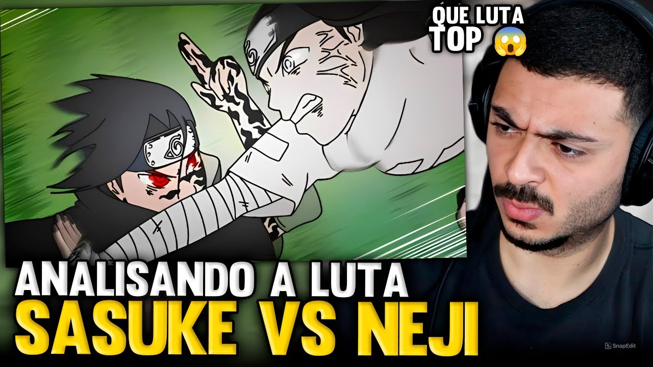KAMUZ REAGE: SASUKE vs NEJI NAS PROVAS CHUNIN - QUEM VENCEU? | Fan Animation