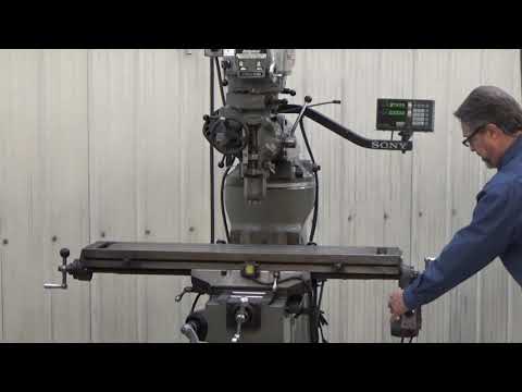 Bridgeport Series I 2HP Variable Speed Vertical Toolroom Mill with Sony 2-Axis DRO, Servo Table Feed