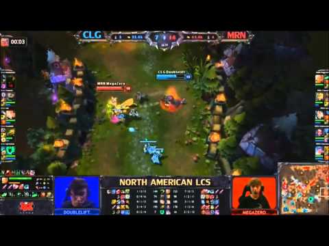 Doublelift outplays MegaZero I CLG vs MRN - LCS NA League of Legends