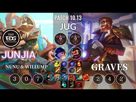 EDG JunJia Nunu & Willump vs Graves Jungle - KR Patch 10.13