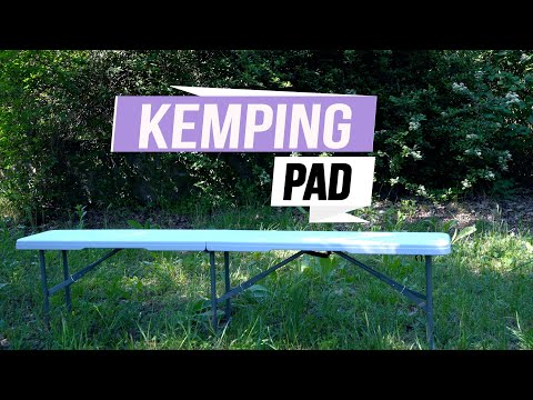 Összecsukható kemping pad, kerti pad 182x28x44cm fehér (LY-FB183) - Videó