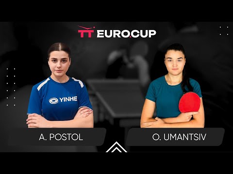 09:30 Anastasiia Postol  - Olha Umantsiv 19.11.2023 TT Euro.Cup Ukraine MASTER. Table 4