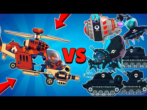 NEW LEGENDARY HELICOPTER STALKER VS ALL BOSSES in Hills of Steel! Tank Boss Battle