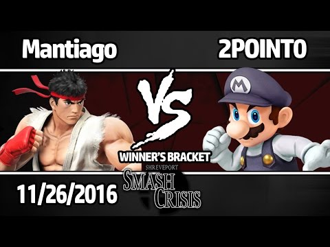 Mantiago vs 2POINT0 - Winners Bracket - Shreveport Smash Crisis - Smash Bros. Wii