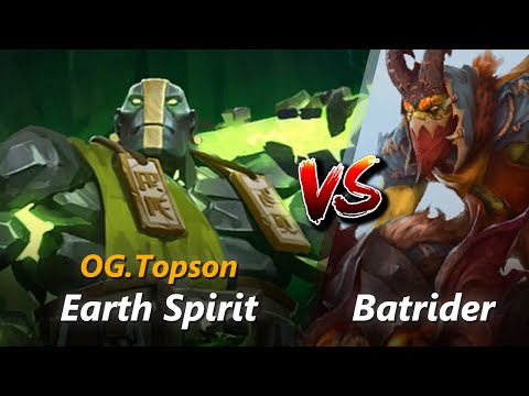 Topson mid Earth Spirit vs Batrider | First 10 minutes
