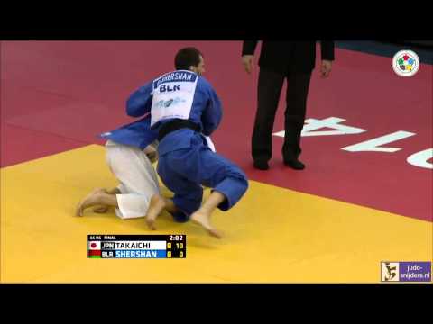 Judo 2014 Grand Prix Budapest: Takaichi (JPN) - Shershan (BLR) [-66kg] final