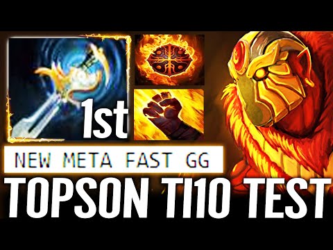 🔥 TOPSON New Test TI10 - Echo Sabre Ember Spirit 1st Item WTF NEW META Fast GG 7.30 Dota 2 Pro