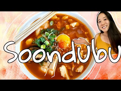 Soondubu (ensopado coreano de tofu macio Kimchi) | Receita vegetariana e saudável