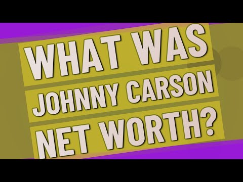 How Much Was Johnny Carson Worth