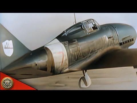 Reggiane Re.2001 "Falco II" - italian air force in ww2 - Regia Aeronautica {Colorized & Enhanced}