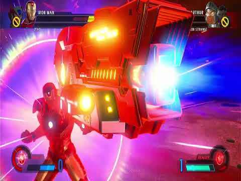 Marvel vs. Capcom Infinite Gameplay (Zero-Iron Man) vs. (Arthur-Doctor Strange)