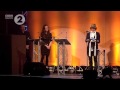 Cerys Matthews presents the Best Album award to Bellowhead