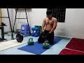 Raw footage - Combo hít đất ói mửa với Kettlebell - Hít đất cuối buổi tập vlog#37