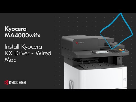 Kyocera MA4000x — установка драйвера на Mac