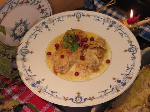 Mon ESCALOPE DE DINDE GRATINÉE A LA NORMANDE - Mère Mitraille - Gourmandises TV