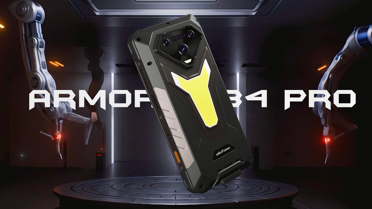 عرض ترويجي لهاتف يوليفون Armor 34 Pro مع بروجكتور مدمج وتصميم قوي