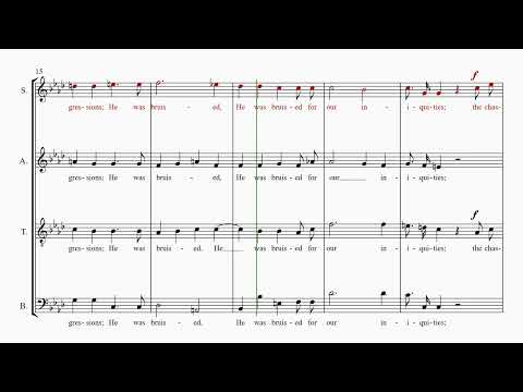 Handel's Messiah Part 24  - Surely He hath borne our griefs  - Soprano practice part