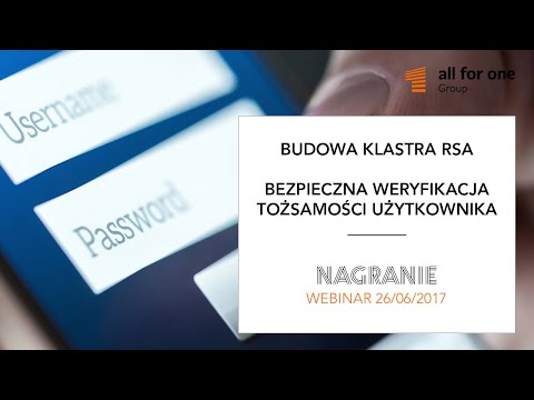 Budowa klastra RSA – bezpieczna weryfikacja tożsamości użytkownika