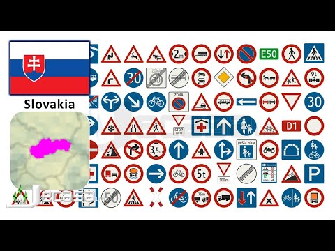 Traffic-Road Signs in Slovakia (Bratislava, Košice, Prešov, Žilina, Banská Bystrica) | English