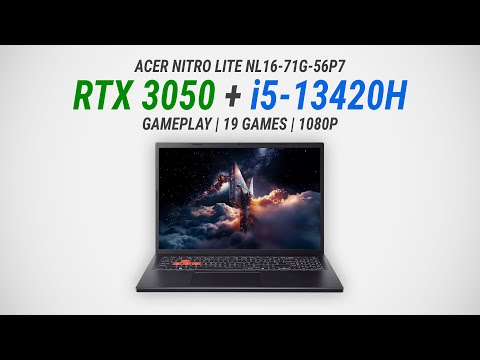 GeForce RTX 3050 Laptop Refresh 6GB (45W) + Core i5-13420H: Test in 19 games at 1080p