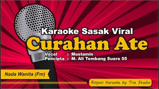 Download lagu Curahan Ate (Timaq Lenge Pokok Pacu) -  Nada Wanita - Karaoke Sasak Viral  | High Quality Audio mp3