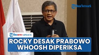 Rocky Gerung Desak Presiden Prabowo Izinkan Aparat Periksa Skandal Whoosh: Kapan Jokowi Dihukum?